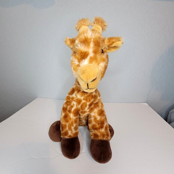 The Petting Zoo Sitting Giraffe Plush 14" Inch Stuffed Animal Toy Brown Tan - Picture 3 of 10